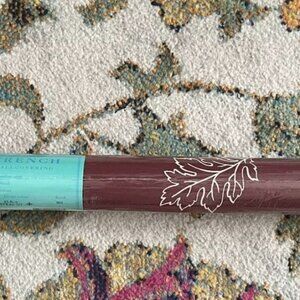 1 roll Anna French "Etched" maroon leaf wallpaper, high end